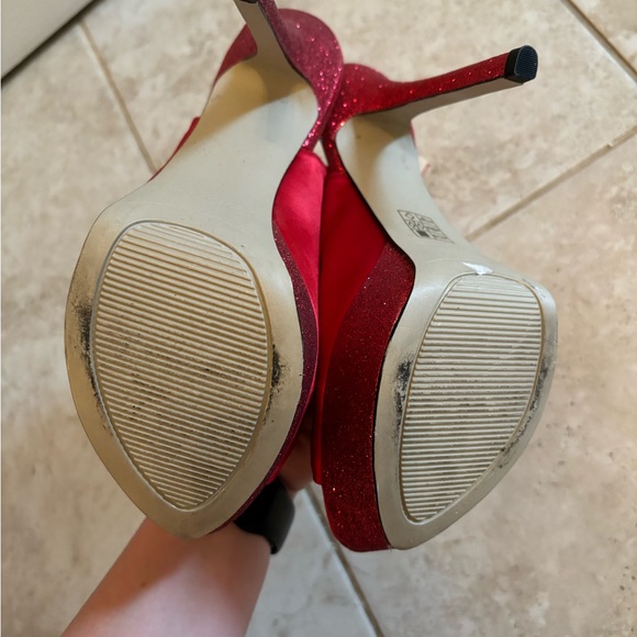 Red Sparkly Heels - Picture 2 of 3